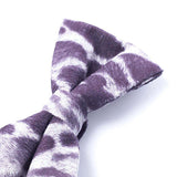 SVNX purple fluffy box tie (British brand)