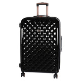 it Luggage Expandable 8 Wheel Hard Cabin Suitcase - Black