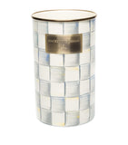 MacKenzie-Childs Sterling Check utensil holder 21.5cm, imported from the UK