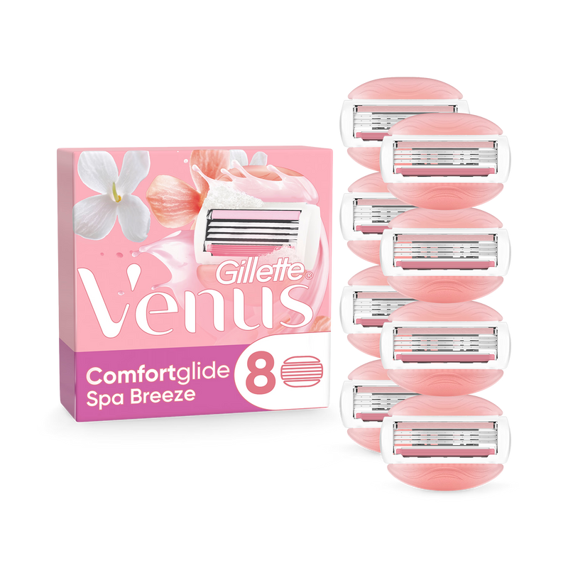 Venus Spa Breeze women's razor blades 8 refills, imported from the UK