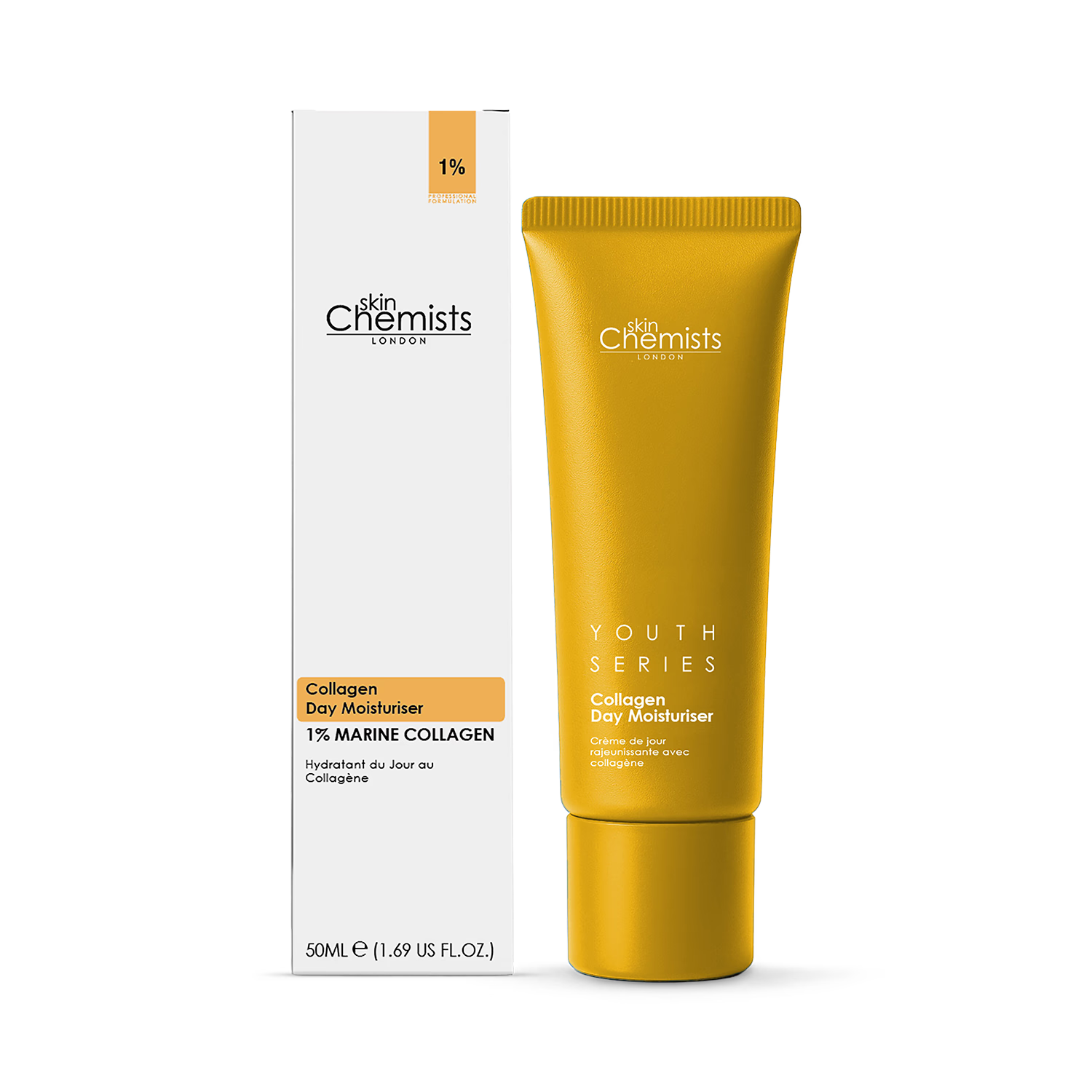 skinChemists Collagen Day Moisturiser 50ml, imported from the UK