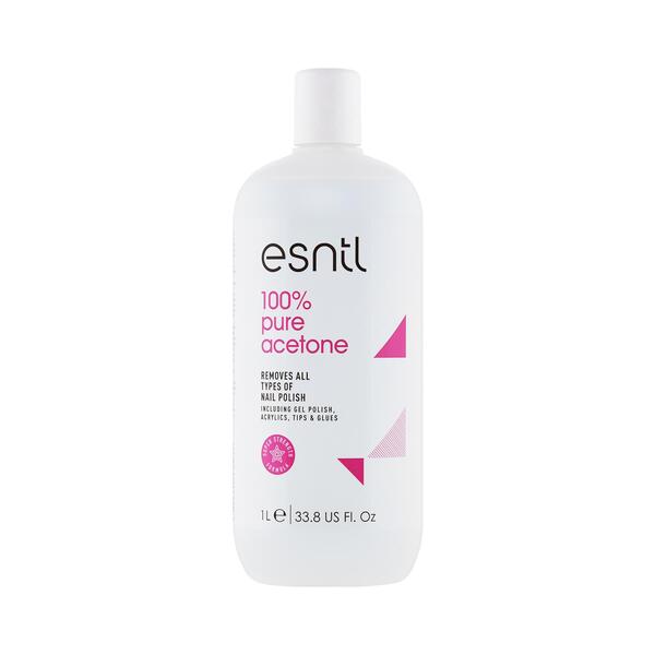 ESNTL acetone nail polish remover 100% pure 1L - British product
