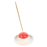 Ceramic mushroom incense holder 9.8cm x 9.8cm x 5cm (British brand)