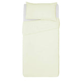 Habitat cotton rich plain cream bedding set single 180TC, UK version