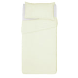 Habitat cotton rich plain cream bedding set single 180TC, UK version
