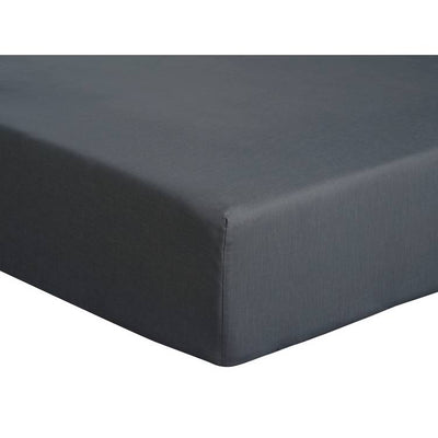 Argos Habitat Cotton Rich 180TC Plain Charcoal Fitted Sheet Single- Buy online at McGrocer