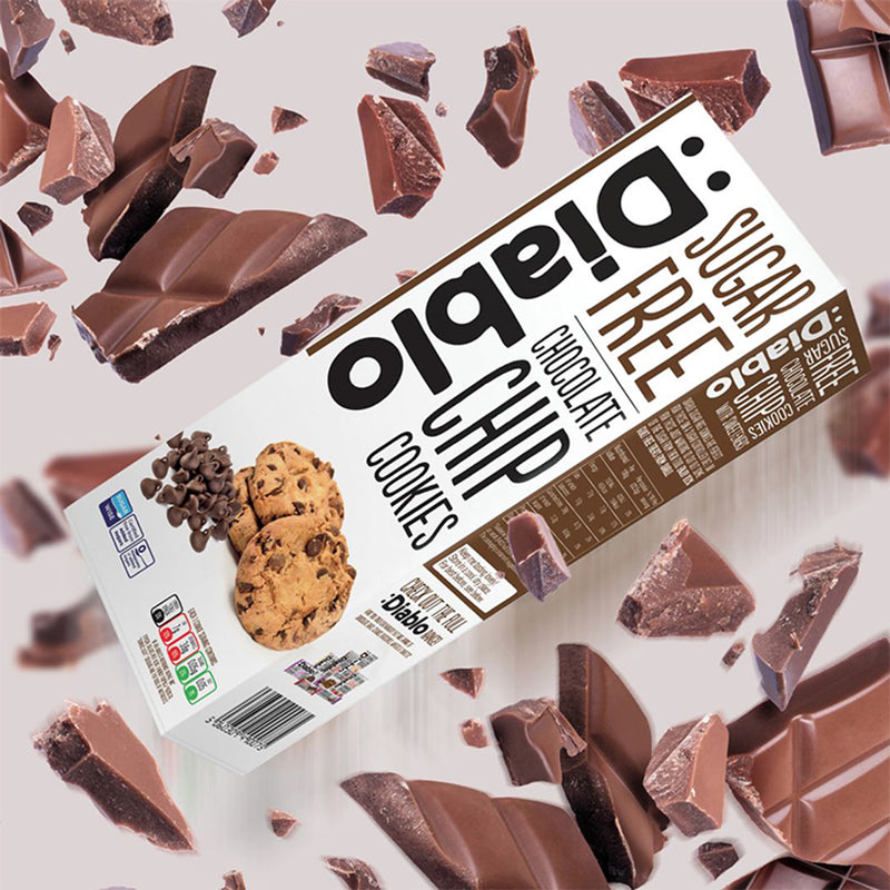 Diablo sugar free chocolate cookies 130g - British product