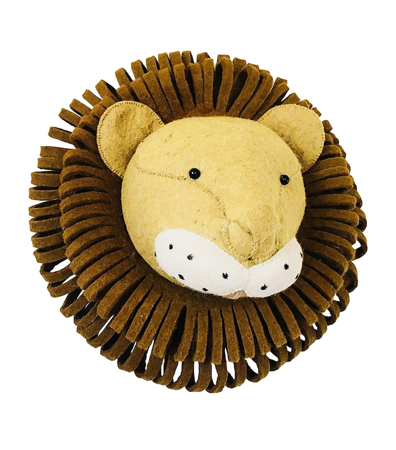 Fiona Walker lion head decoration wool 45cm - British product