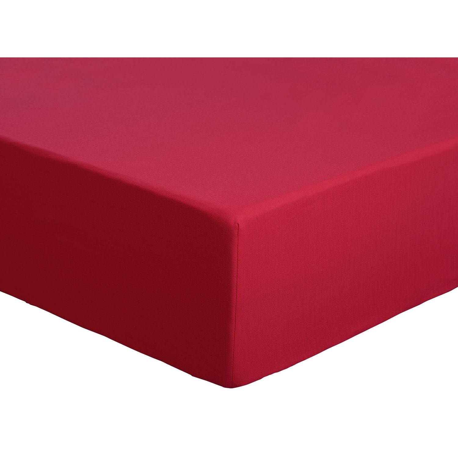Habitat Easycare Plain Red Fitted Sheet - Double