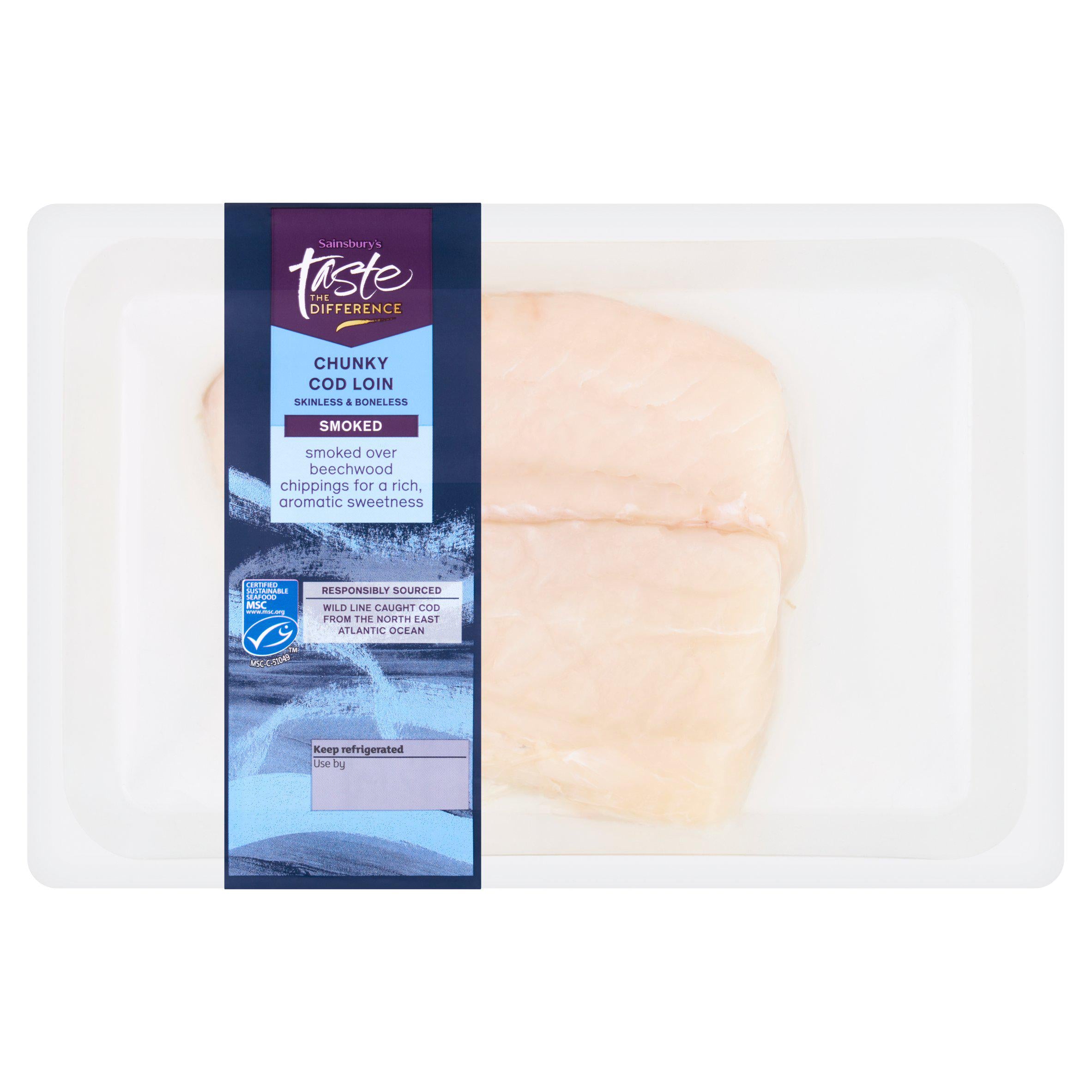 Sainsbury's MSC Smoked Cod Loins, Taste the Difference 230g GOODS Sainsburys   