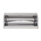 Argos Home stainless steel bread bin with roll top lid - British product