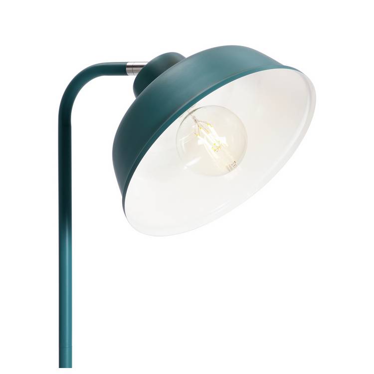 Argos Home Benson blue floor lamp 170cm with metal shade - British product