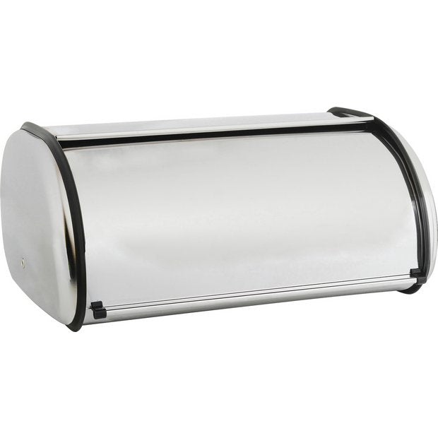 Argos Home stainless steel roll top bread bin - British product