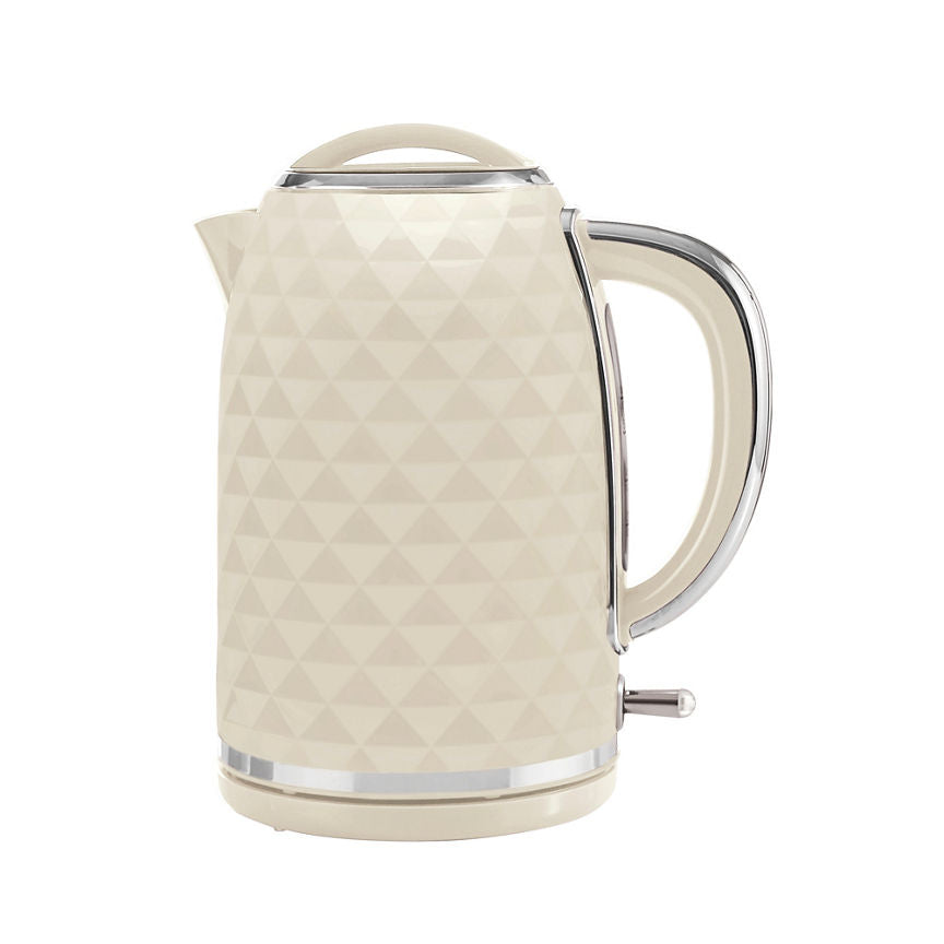 George Home Cream Textured Fast Boil Kettle 1.7L GOODS ASDA   