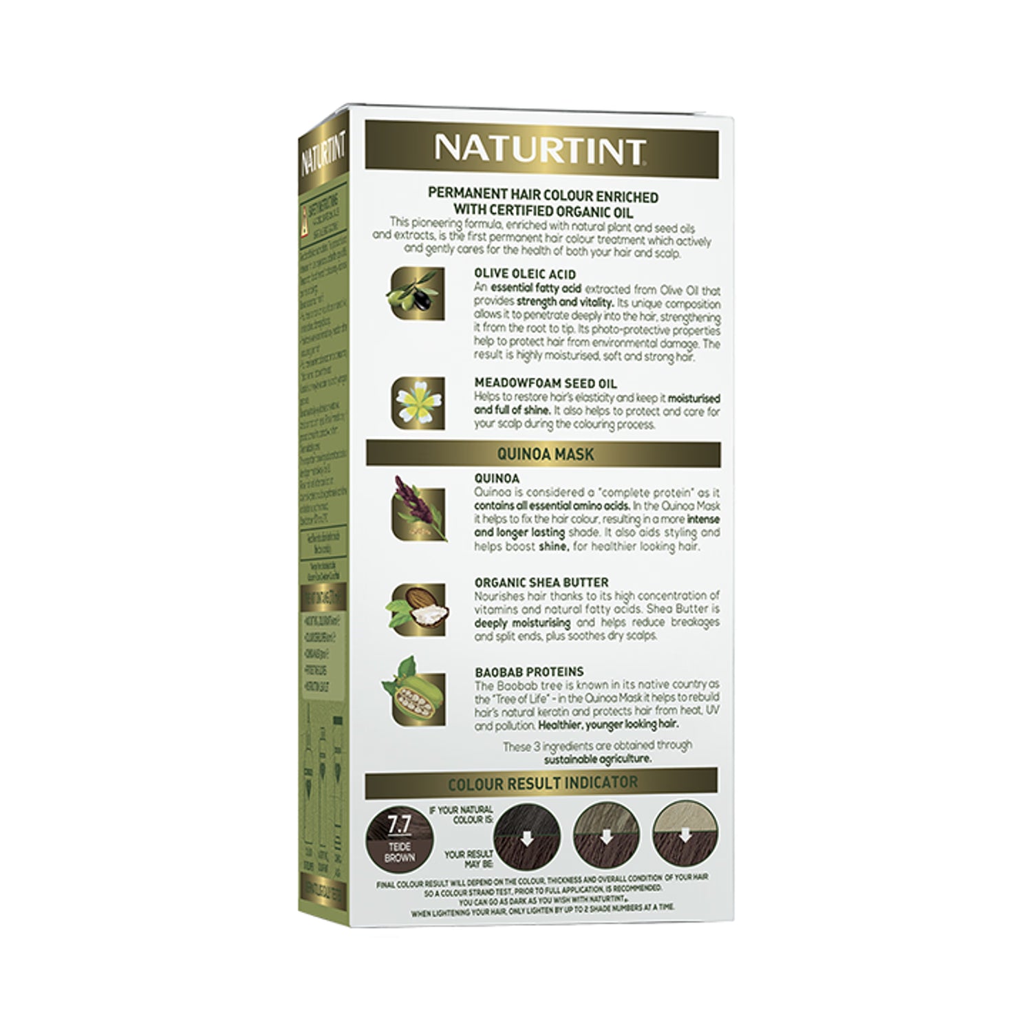 Naturtint permanent hair colour 7.7 Teide Brown - British product