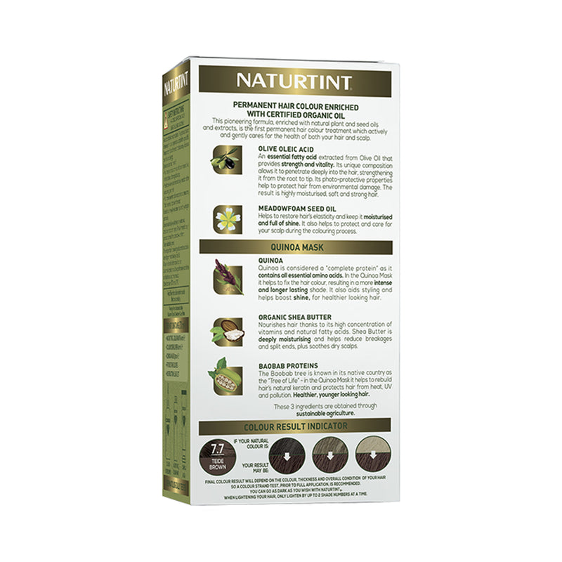 Naturtint permanent hair colour 7.7 Teide Brown - British product