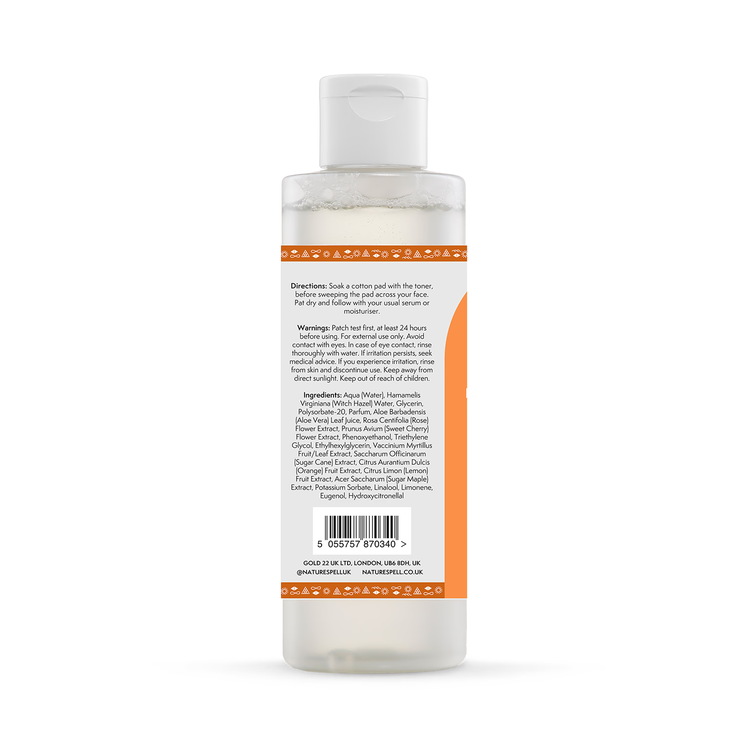 Nature Spell Vitamin C Brightening facial toner 200ml, UK version