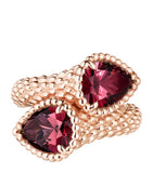 Boucheron Serpent Bohème small rose gold garnet ring, UK version