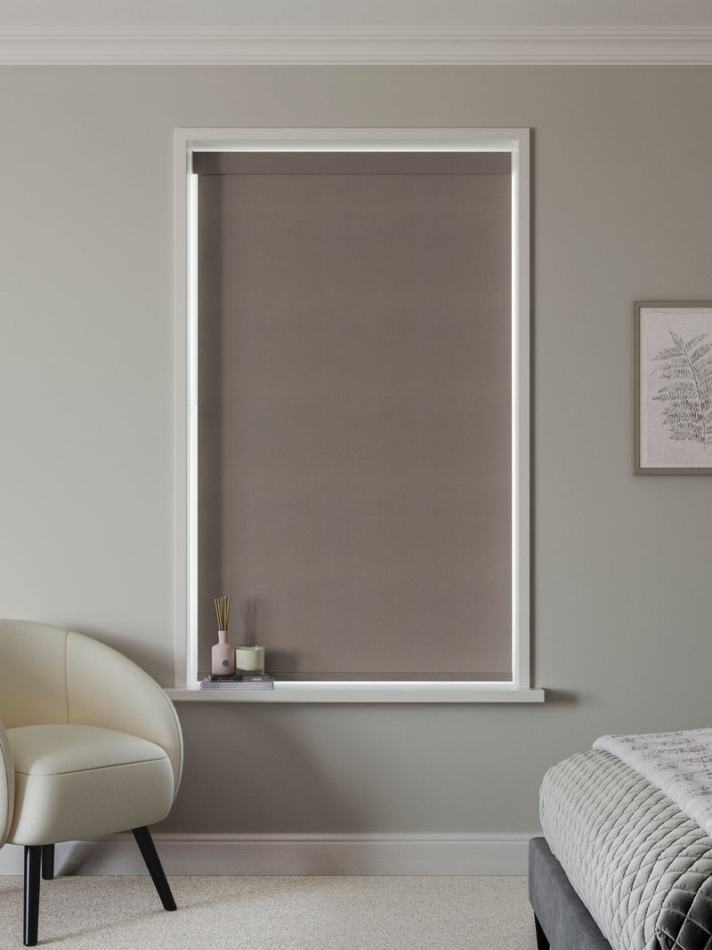 Next blackout roller blind in chocolate brown - British product