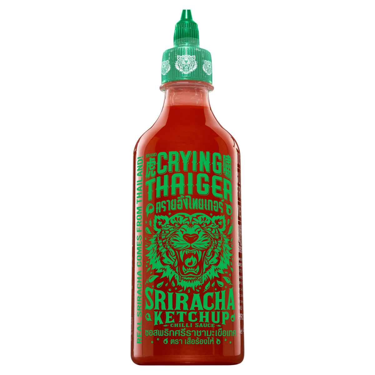 Crying Thaiger Sriracha Ketchup Chilli Sauce 440ml, imported from the UK