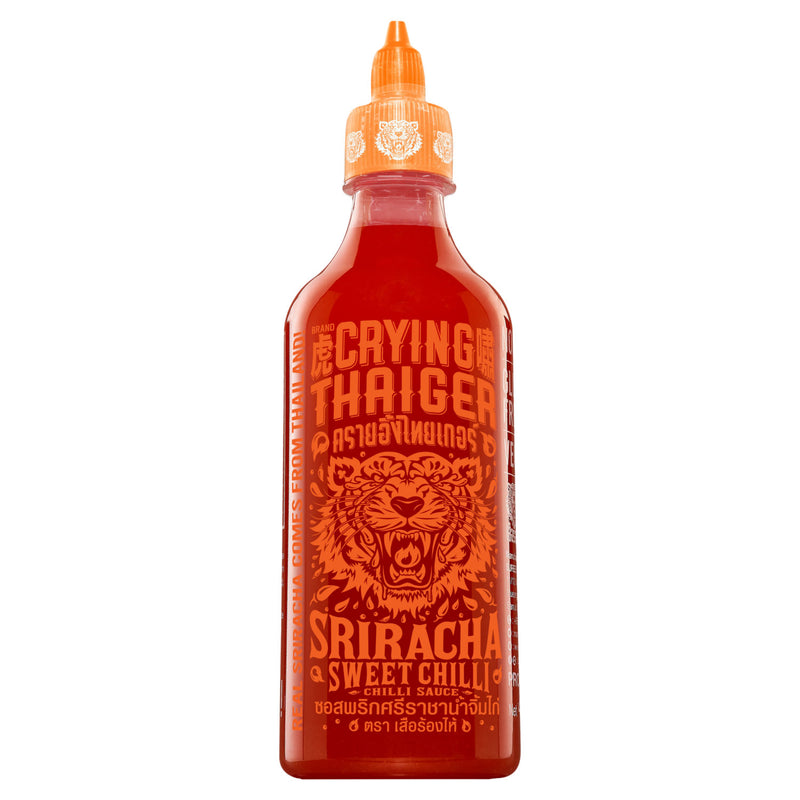 Crying Thaiger Sriracha sweet chilli sauce 440ml, imported from the UK