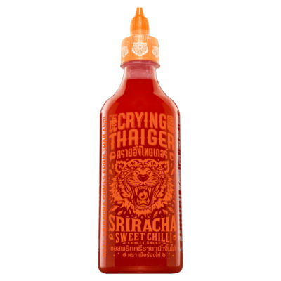 Crying Thaiger Sriracha sweet chilli sauce 440ml, imported from the UK