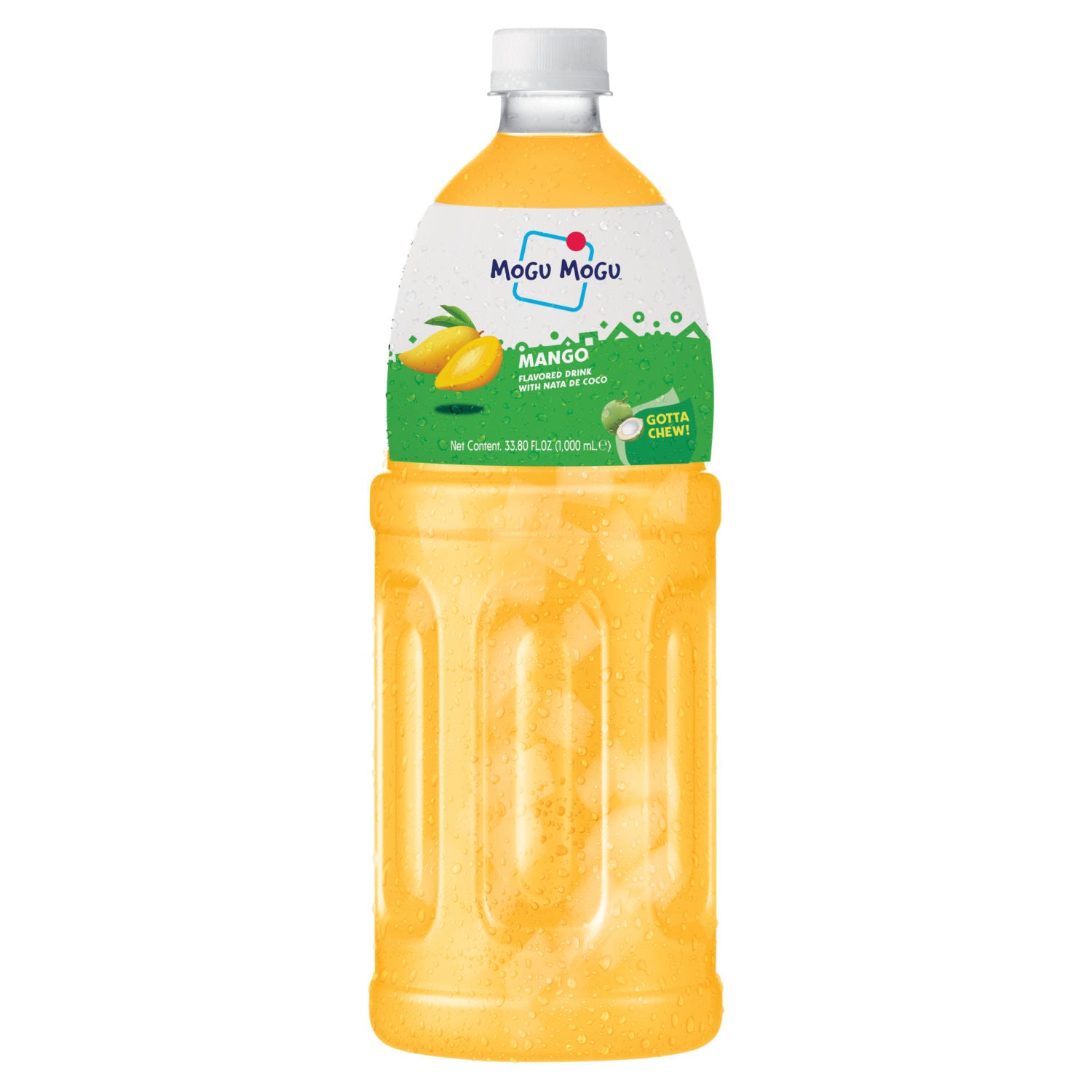 Mogu Mogu mango drink with nata de coco 1L, UK version
