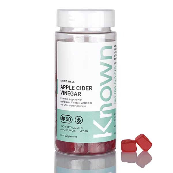 Known Apple Cider Vinegar Apple Vegan Gummy Supplements x 60