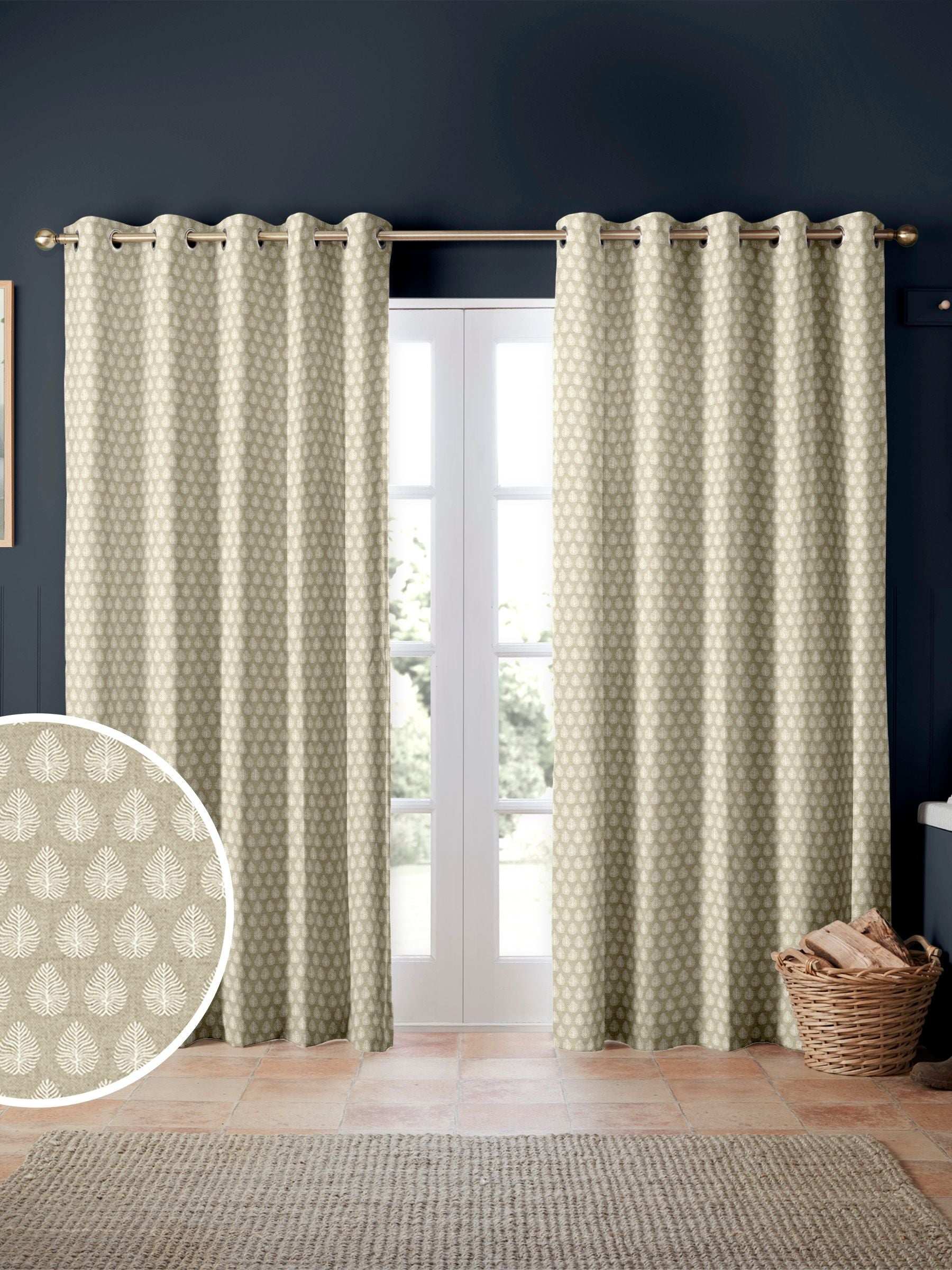Emily Bond Jaipur made to measure cotton curtains - British product