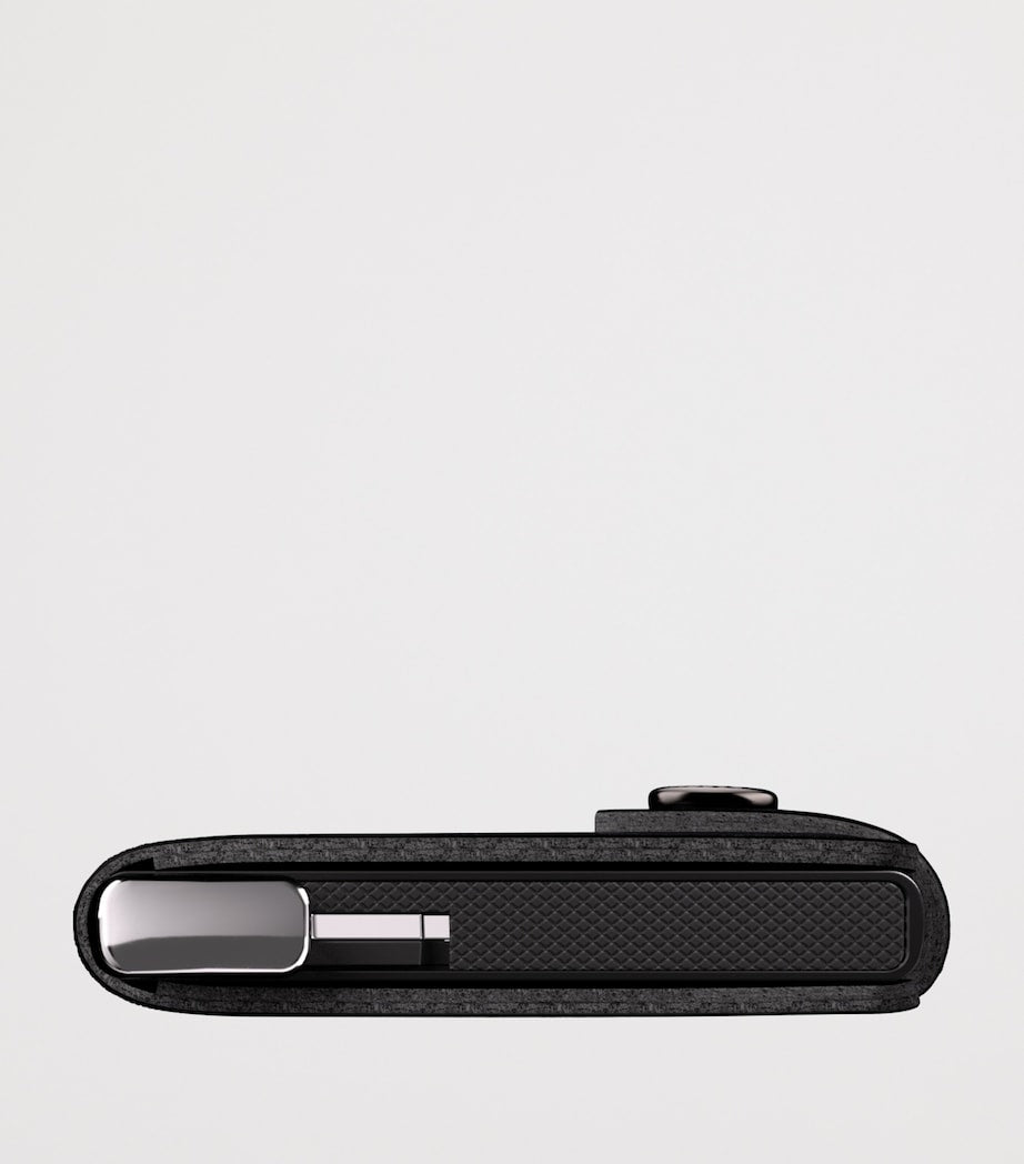 Secrid leather embossed lines miniwallet, imported from the UK