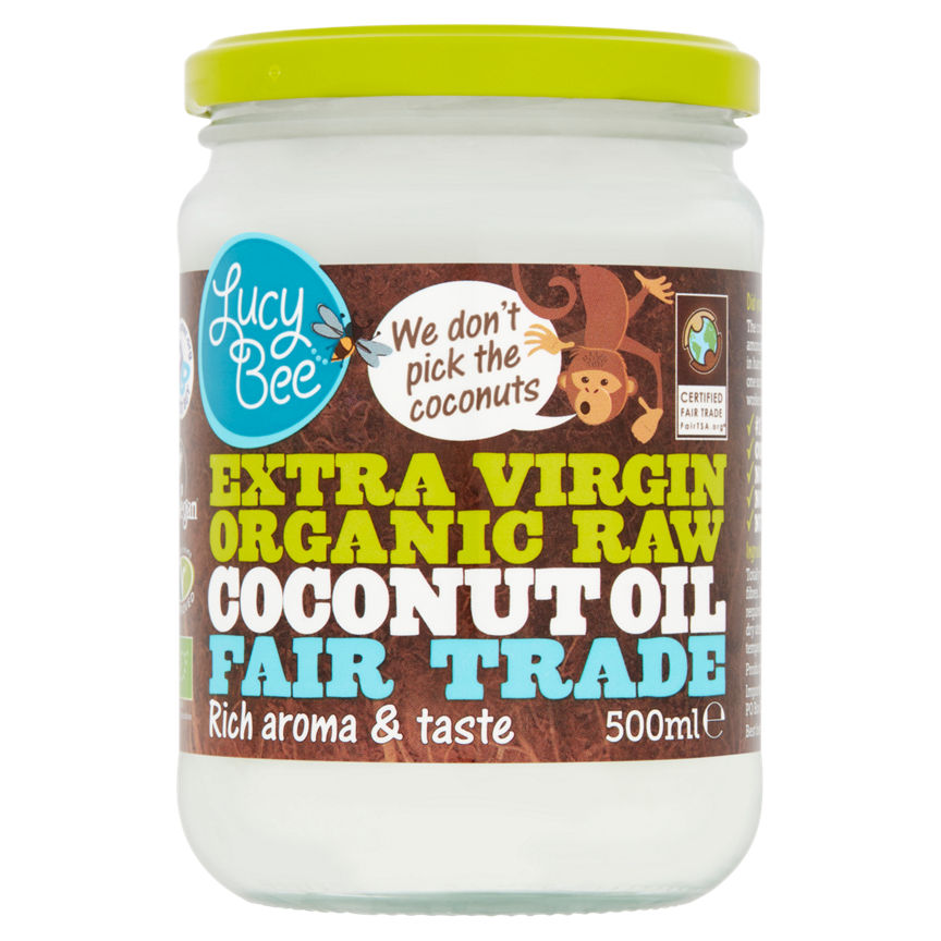 Lucy Bee Fair Trade Extra Virgin Organic Raw Coconut Oil GOODS ASDA   