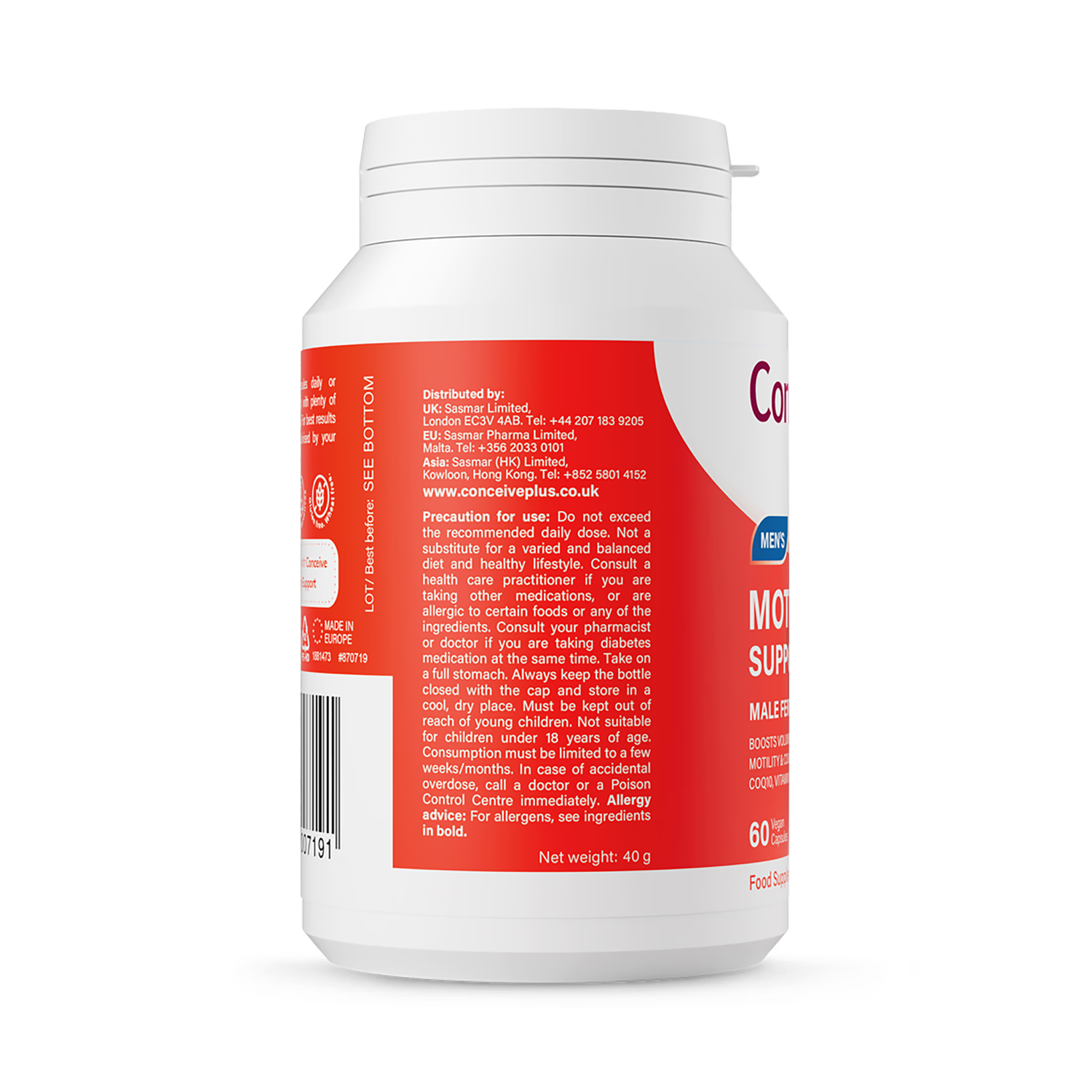 Conceive Plus motility support 60 capsules - British product