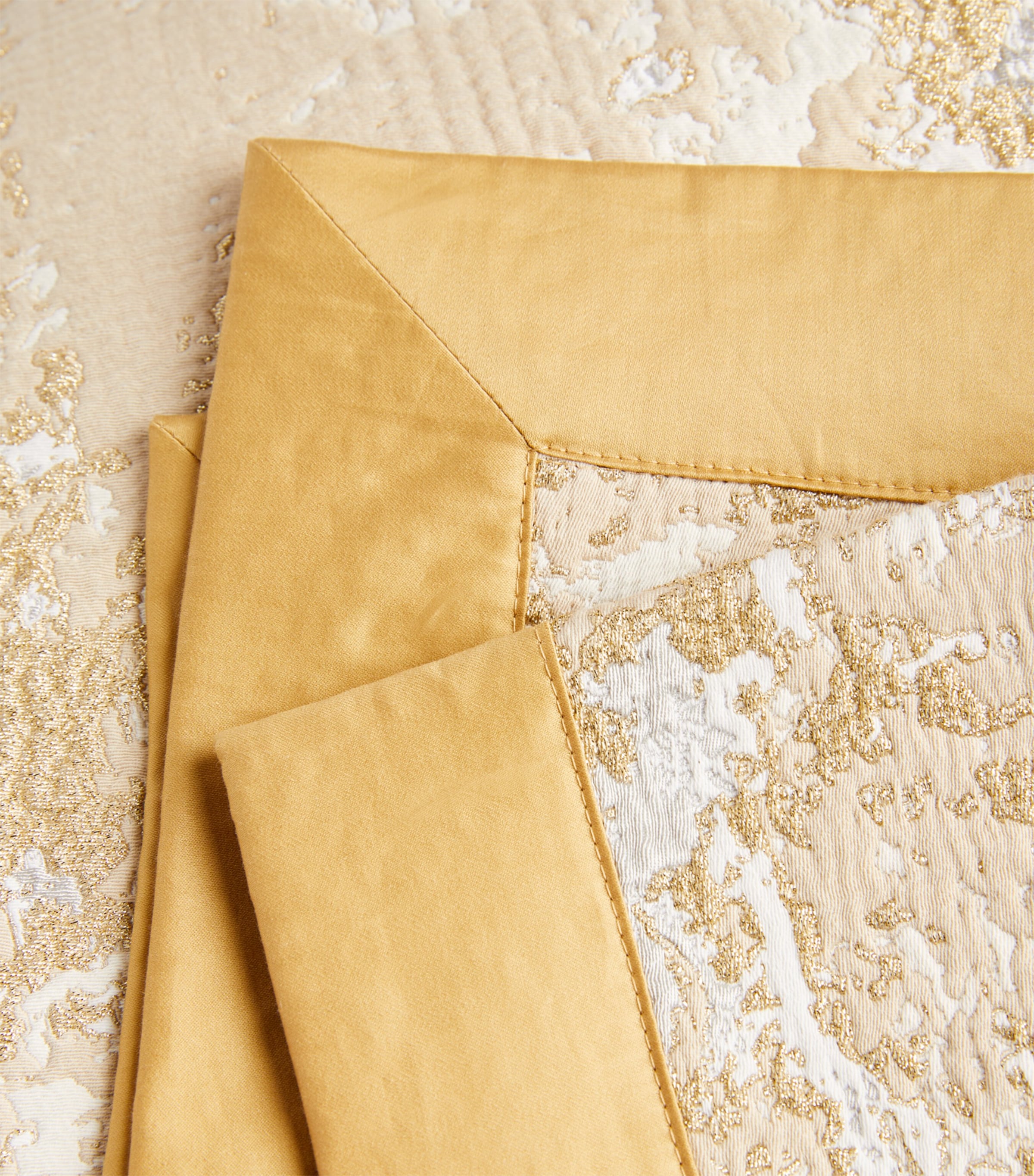 Celso de Lemos Super King bedspread with metallic embroidery, 245cm x 255cm - British product