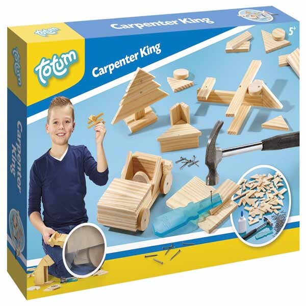 Totum Carpenter King 75-piece wooden set (British brand)