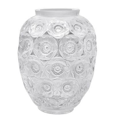 Harrods Anemone Große Kristallvase mit floralem Design und Emaille, 49 cm - Online kaufen bei McGrocer