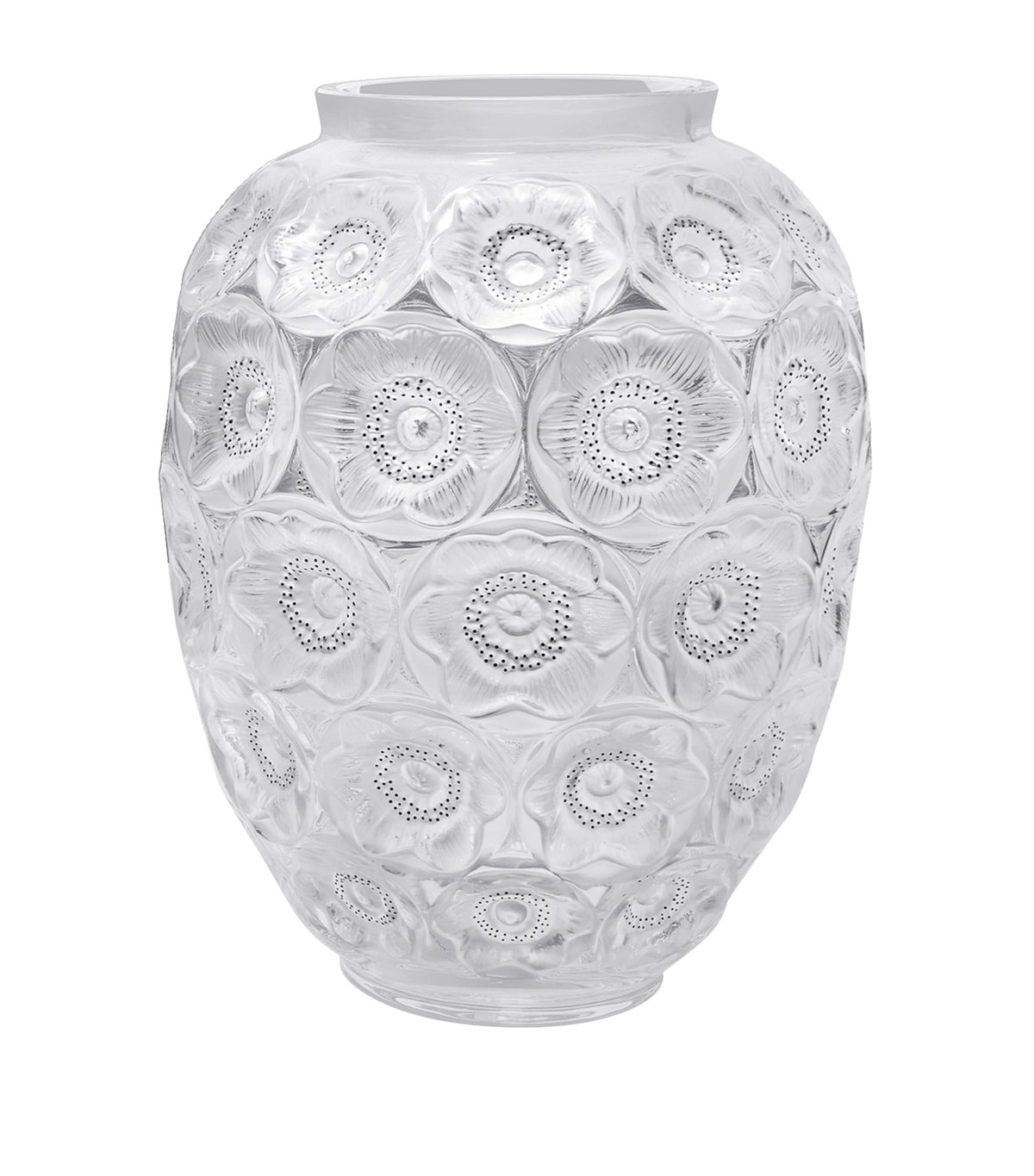 Lalique Anemone Grand Vase 49cm, UK version