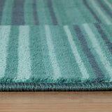 Habitat Abstract Stripe blue cut pile rug 120x170cm - British product