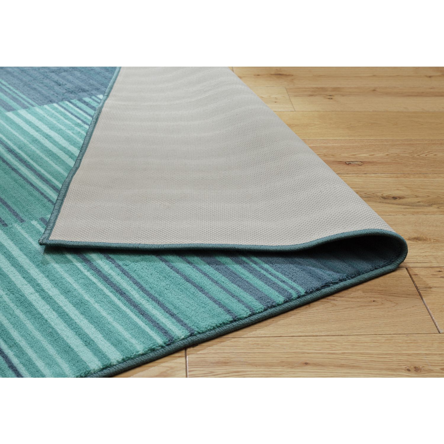 Habitat Abstract Stripe blue cut pile rug 120x170cm - British product