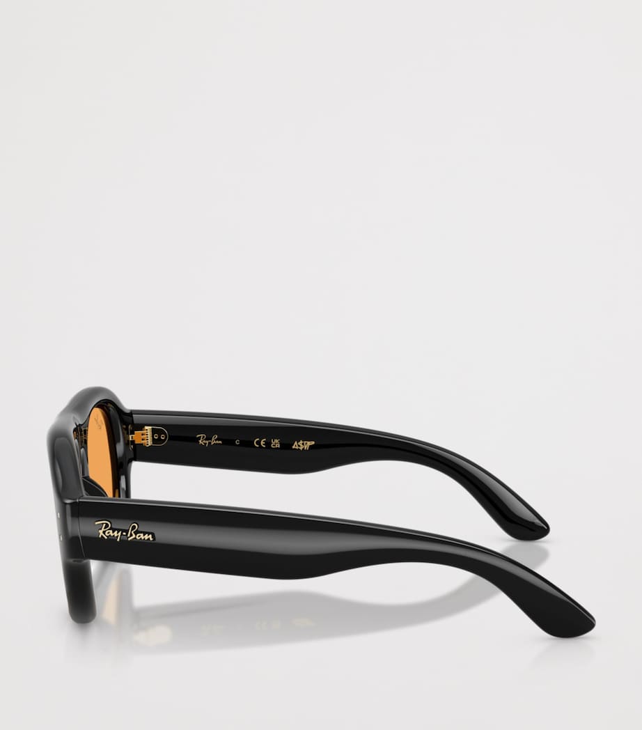 Lunettes de soleil Ray-Ban Aviator Puffer avec monture en acétate (marque britannique)