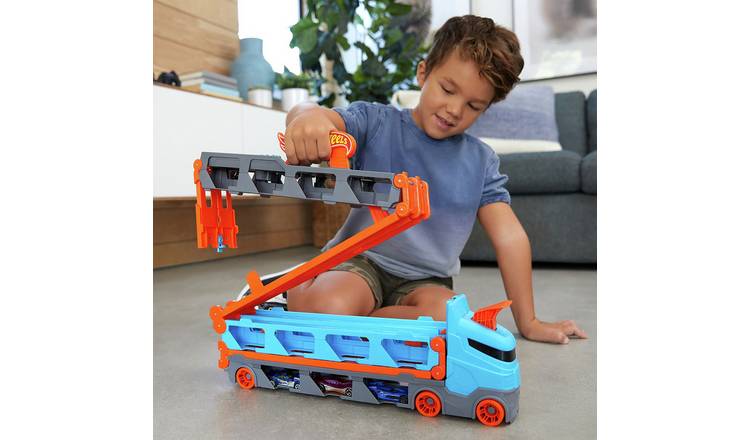 Hot Wheels Speedway Hauler Storage Carrier - Stores 20+ Cars GOODS Argos