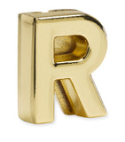 Moleskine gold-plated R notebook charm, imported from the UK