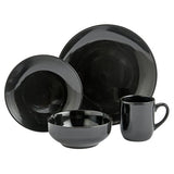 Argos Home black stoneware dinner set 16 piece (British brand)