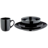 Argos Home black stoneware dinner set 16 piece (British brand)
