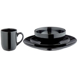 Argos Home black stoneware dinner set 16 piece (British brand)