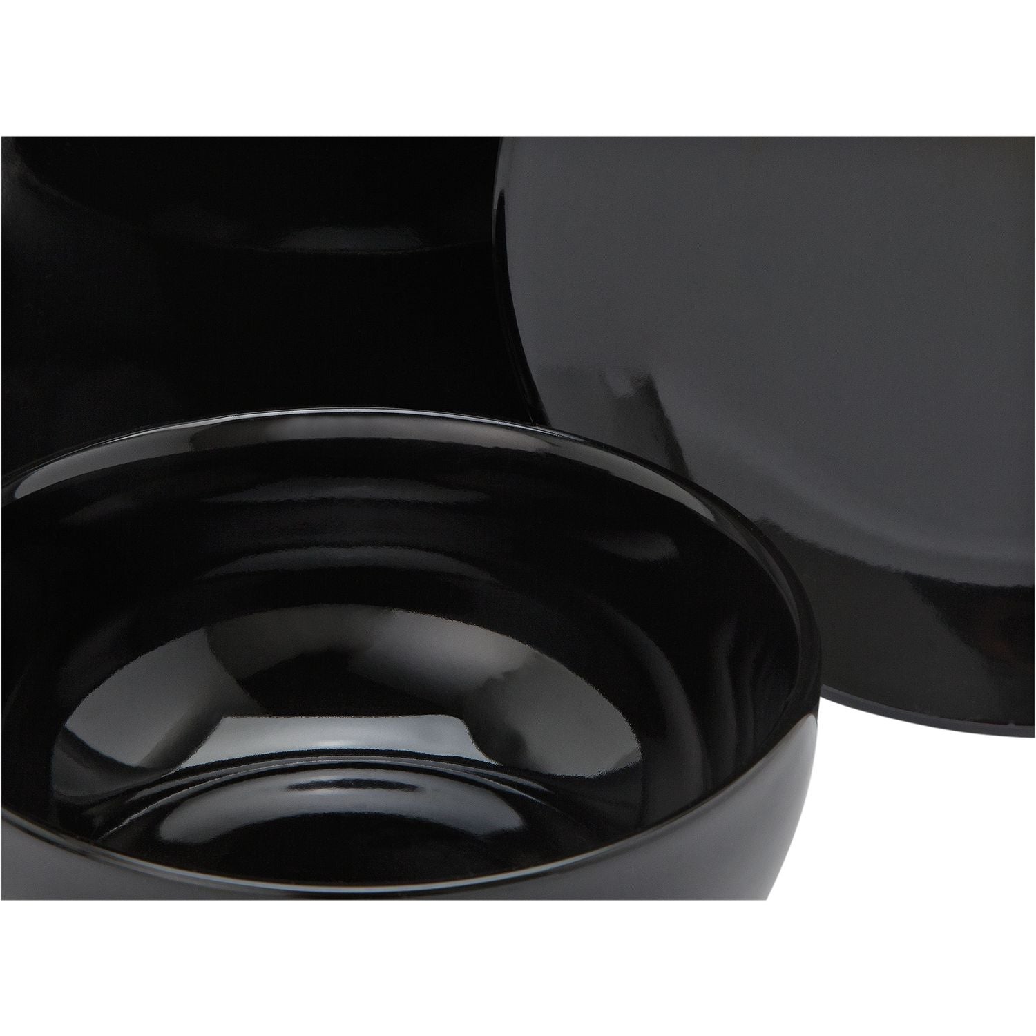 Argos Home black stoneware dinner set 16 piece (British brand)