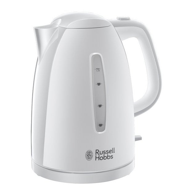 Russell Hobbs Textures white kettle 1.7 litre, UK version