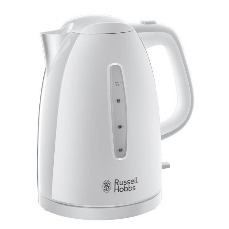 Russell Hobbs Textures white kettle 1.7 litre, UK version