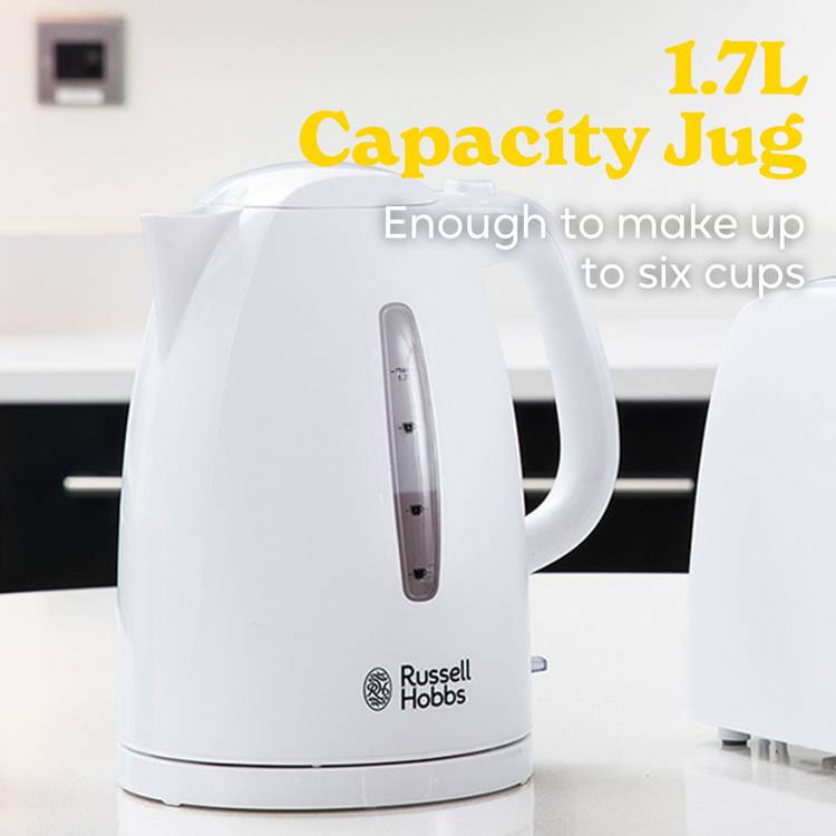 Russell Hobbs Textures white kettle 1.7 litre, UK version