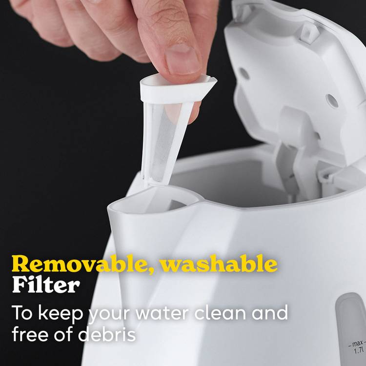 Russell Hobbs Textures white kettle 1.7 litre, UK version