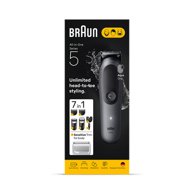 Holland & Barrett Braun All-in-One Series 5 7-in-1 Grooming Kit, Grey- Buy online at McGrocer